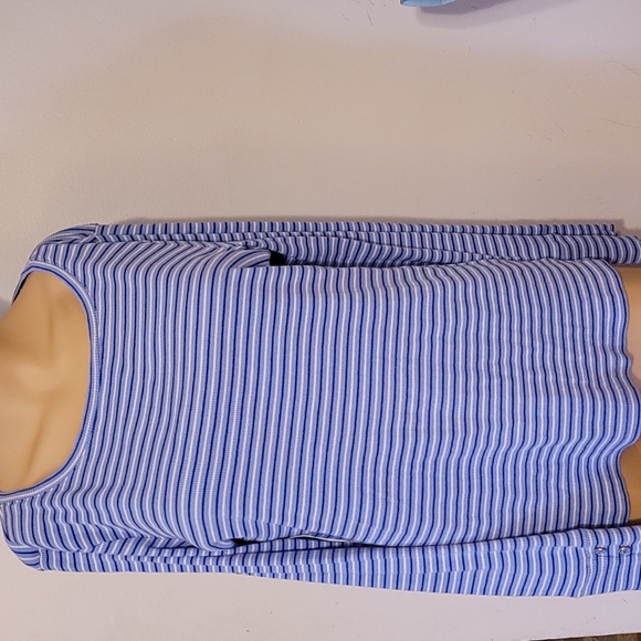 NWOT Talbots large blue striped shirt - Picture 1 of 5